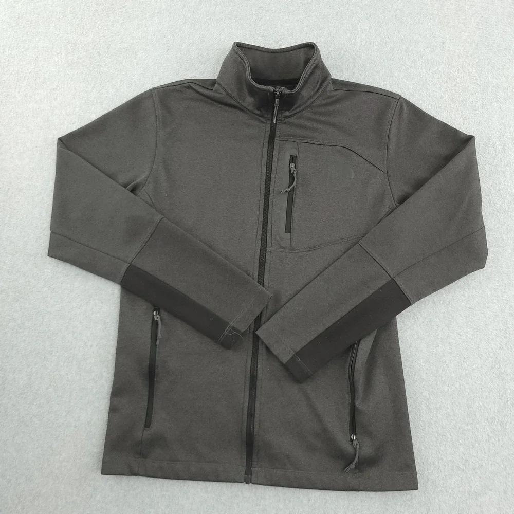 The North Face Jacket Mens‎ Small Gray Softshell Full Zip Hiking NF00CUN8DYZ